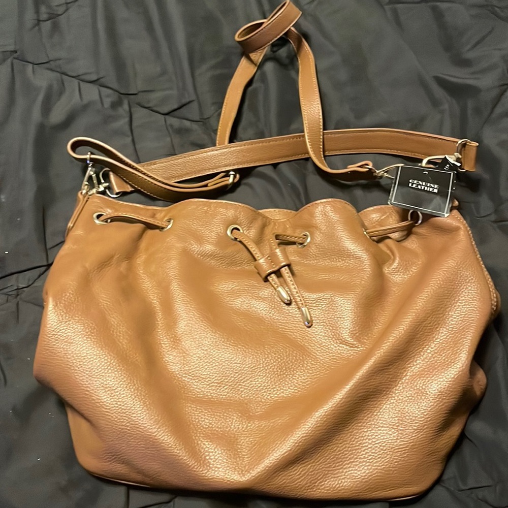 White House Black Market Leather Bag New $175